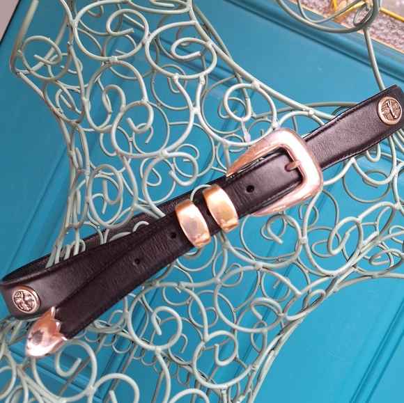 Genuine Leather GOLF Belt Mens Studded Silver Metal Buckle Golfers Logo Icon 34 - Picture 4 of 17